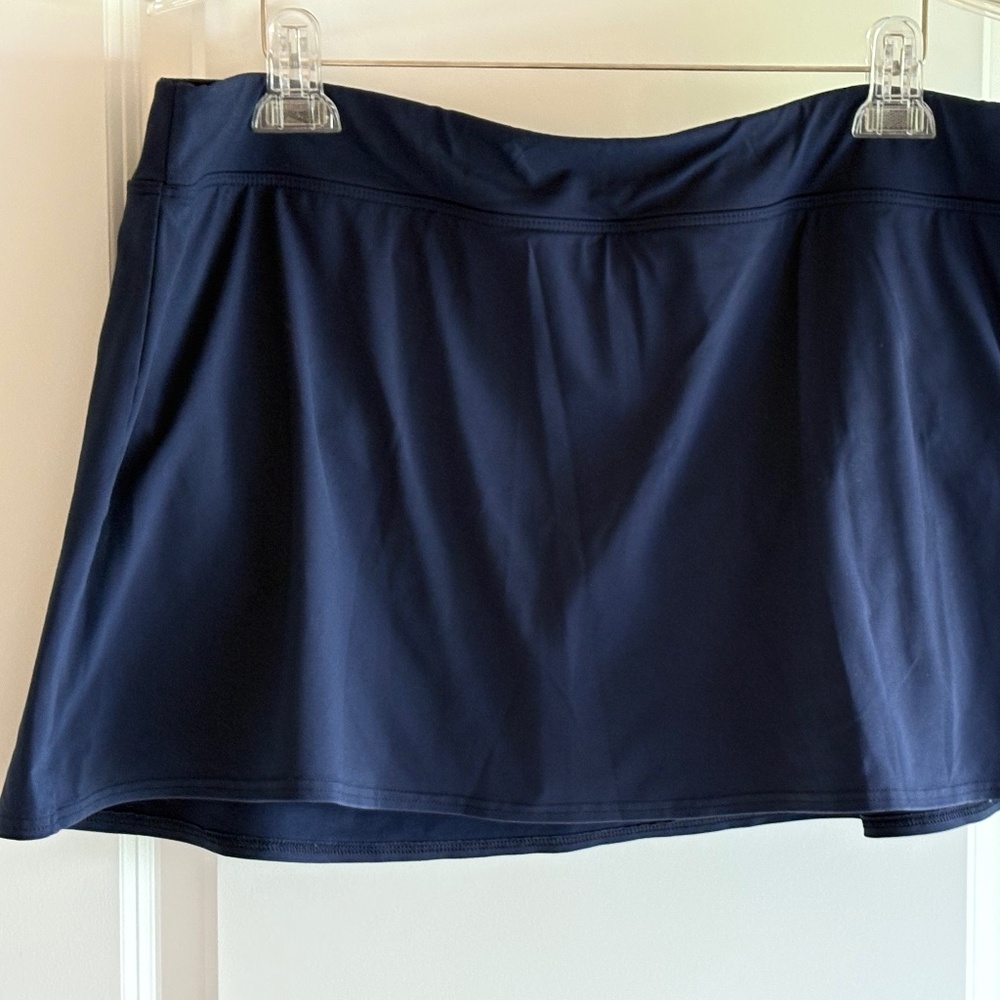 Lands End Swim Skirt, Tankini Bottom, 18W, Navy
